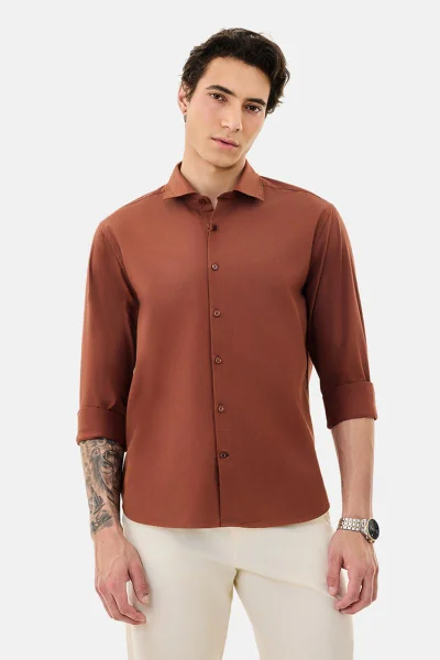SNITCH Regular Fit 100% Cotton Shirt